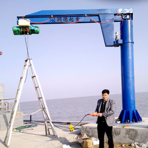 水库专用悬臂吊 &nbsp;1吨简易旋臂式起重机