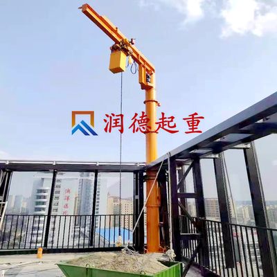1吨高空旋臂吊 &nbsp;岸边专用旋臂式起重机 &nbsp;楼板吊运起重机
